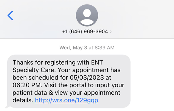 Patient Appointment and Registration Communication