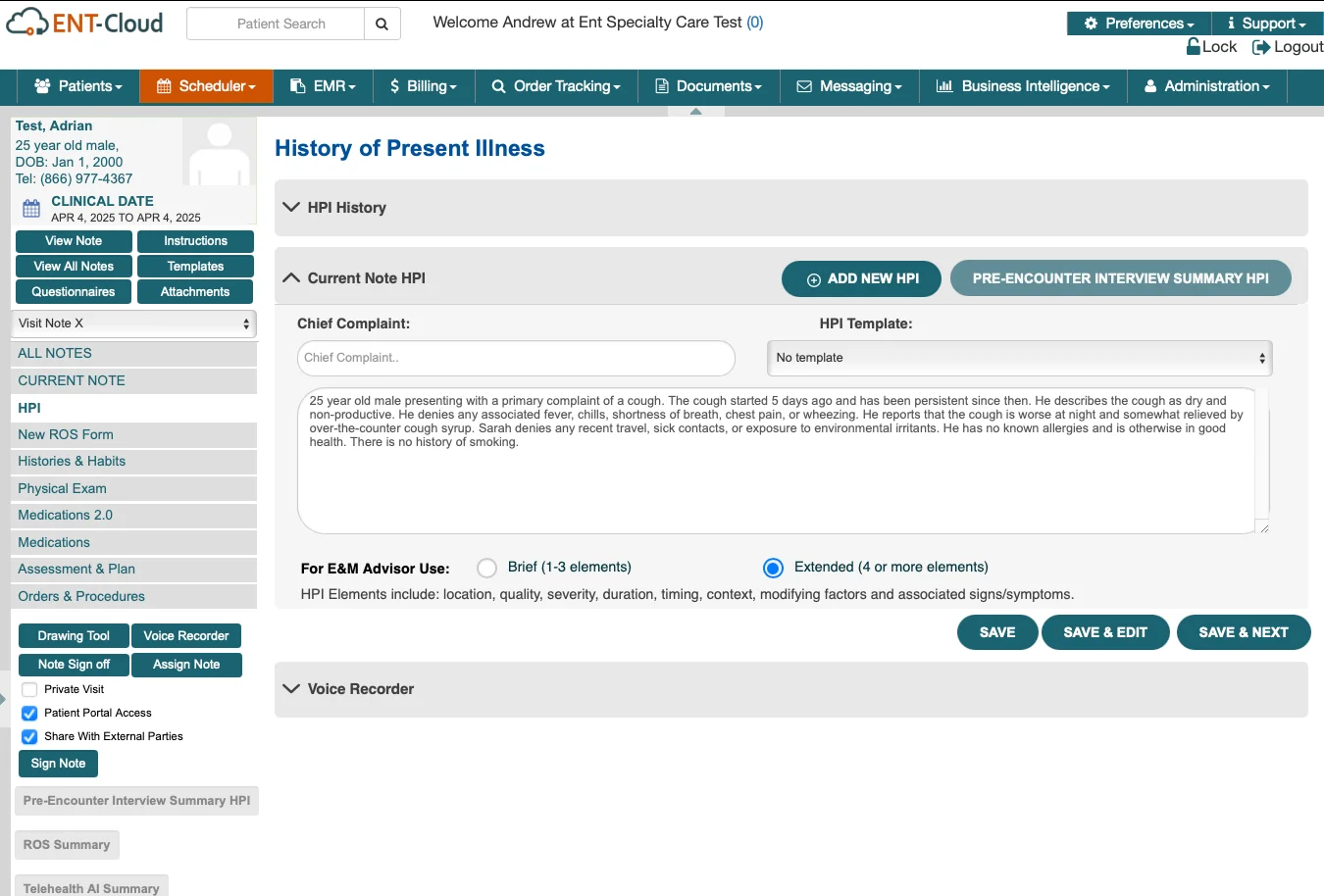 History of Present Illness