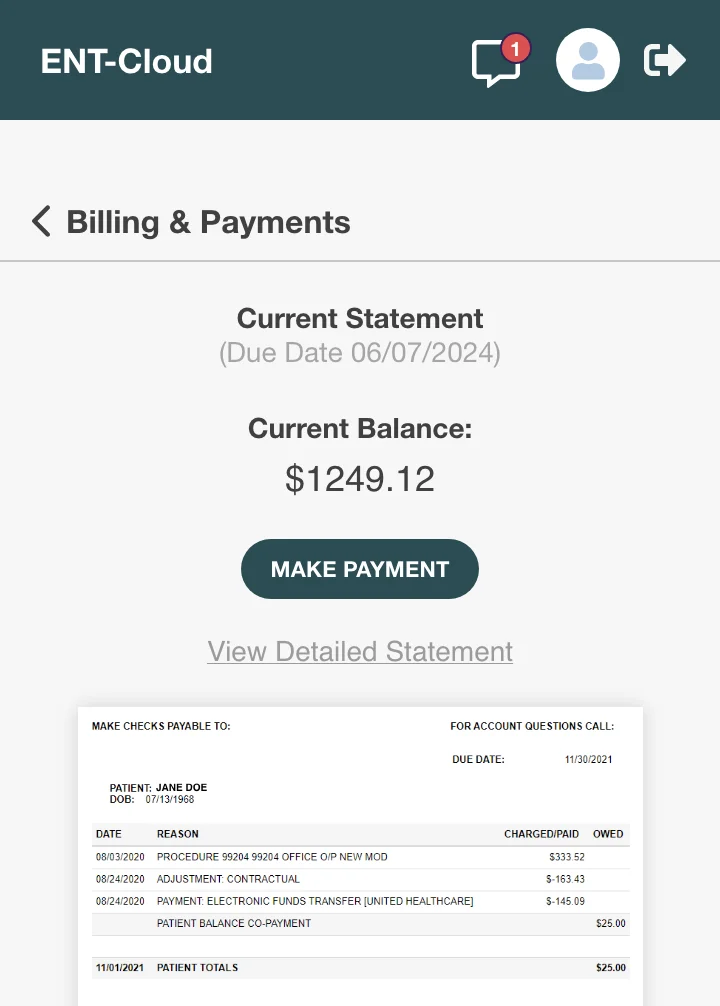 Integrated Billing Financial Accountability