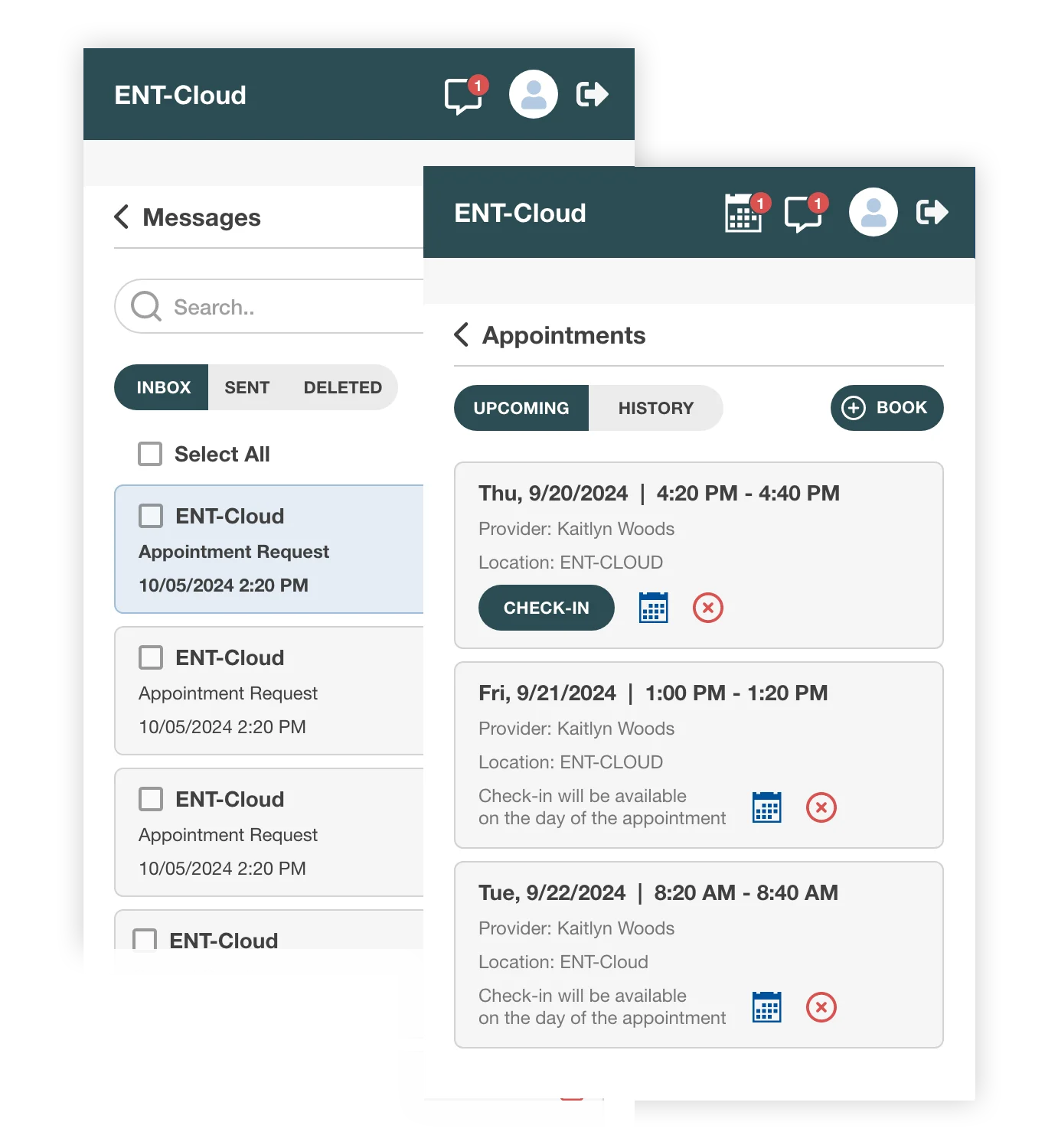 Patient Portal Messages and Appointments