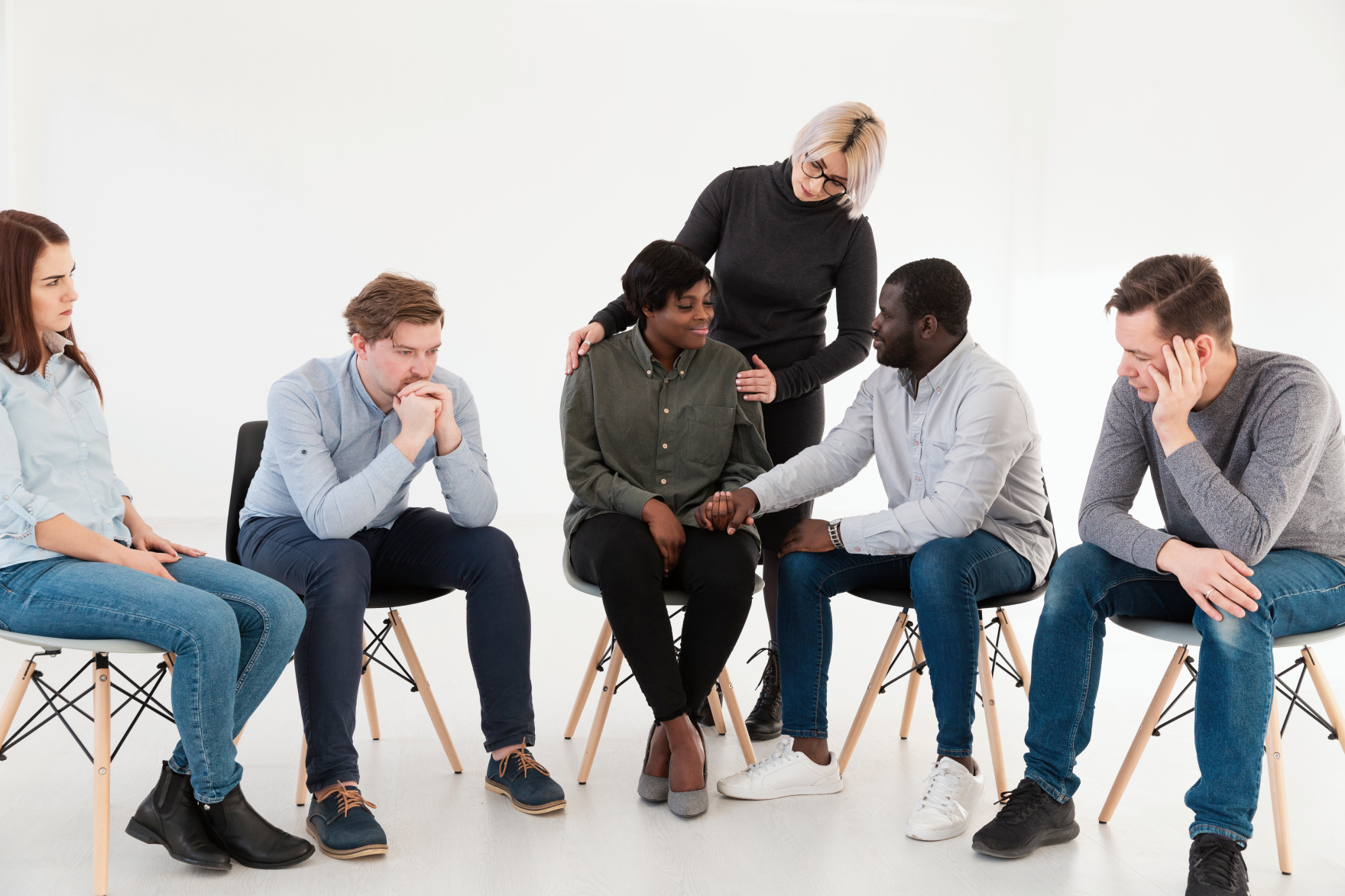 front-view-woman-taking-care-female-rehab-patient