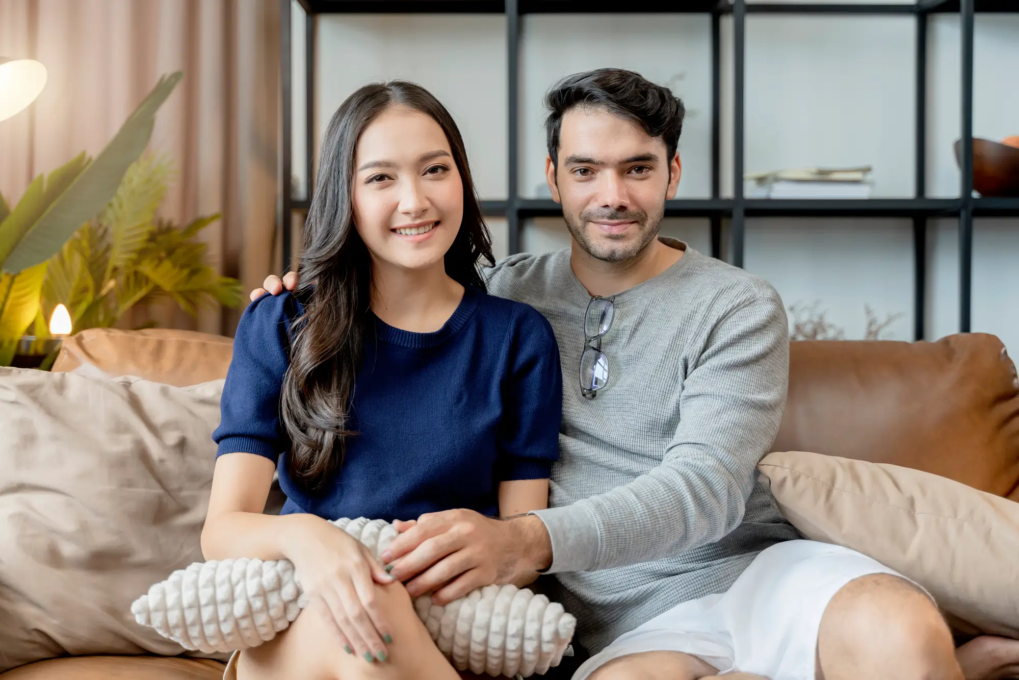 home-isolation-concept-happiness-asian-caucasian-love-couple-familygood-conversation-sofa-couch-living-room-marry-couple-laugh-smile-together-sofa