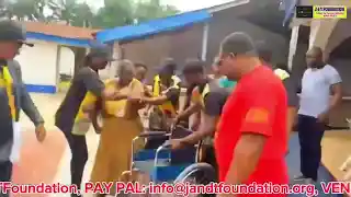 A Touching Story. Wheel Chair Donation To A Widow