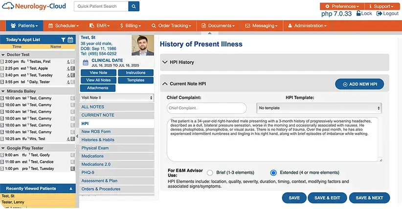 Exchange Patient Data Electronically Screen