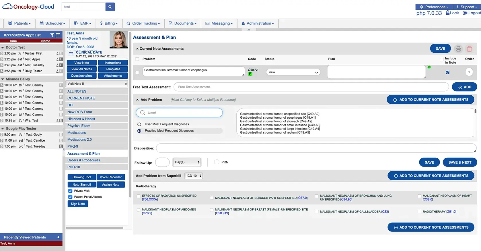 Simplified Charting With Oncology Cloud