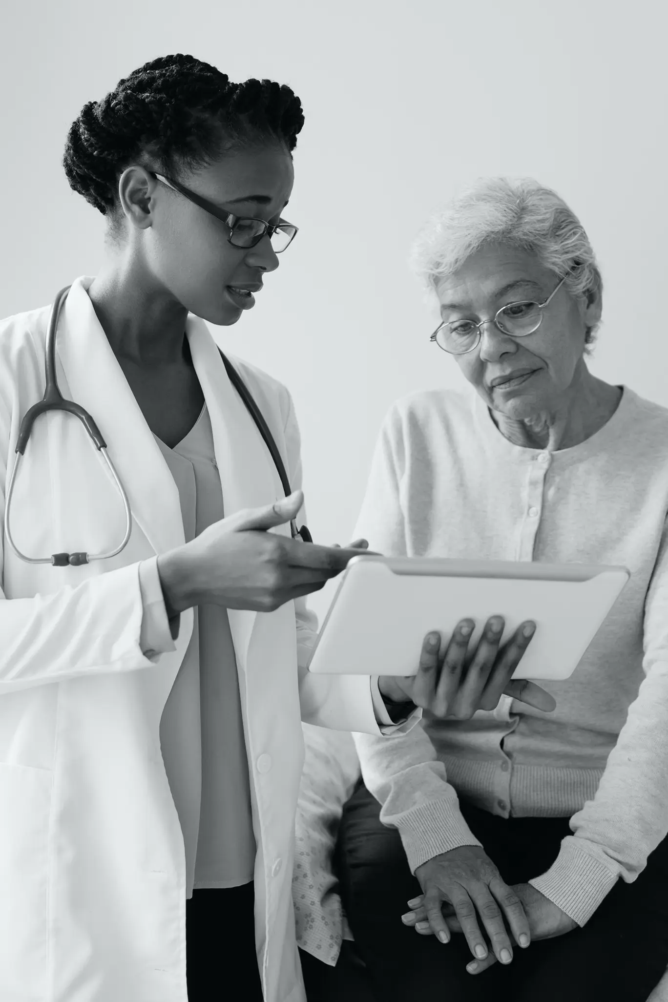 Doctor Showing Test Results to Patient