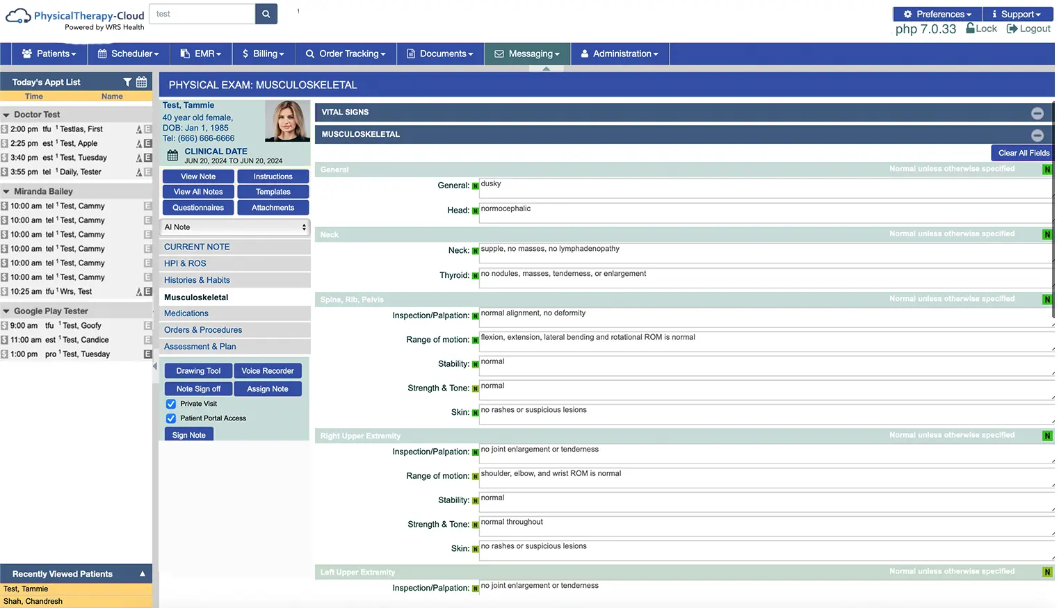 Comprehensive Solutions Screen