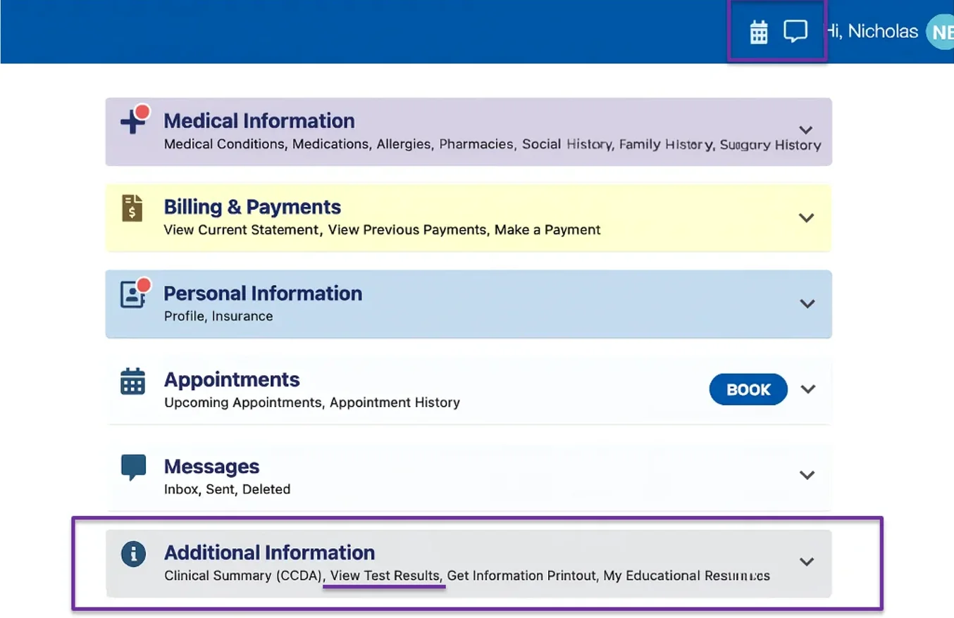 Patient Portal Instruction