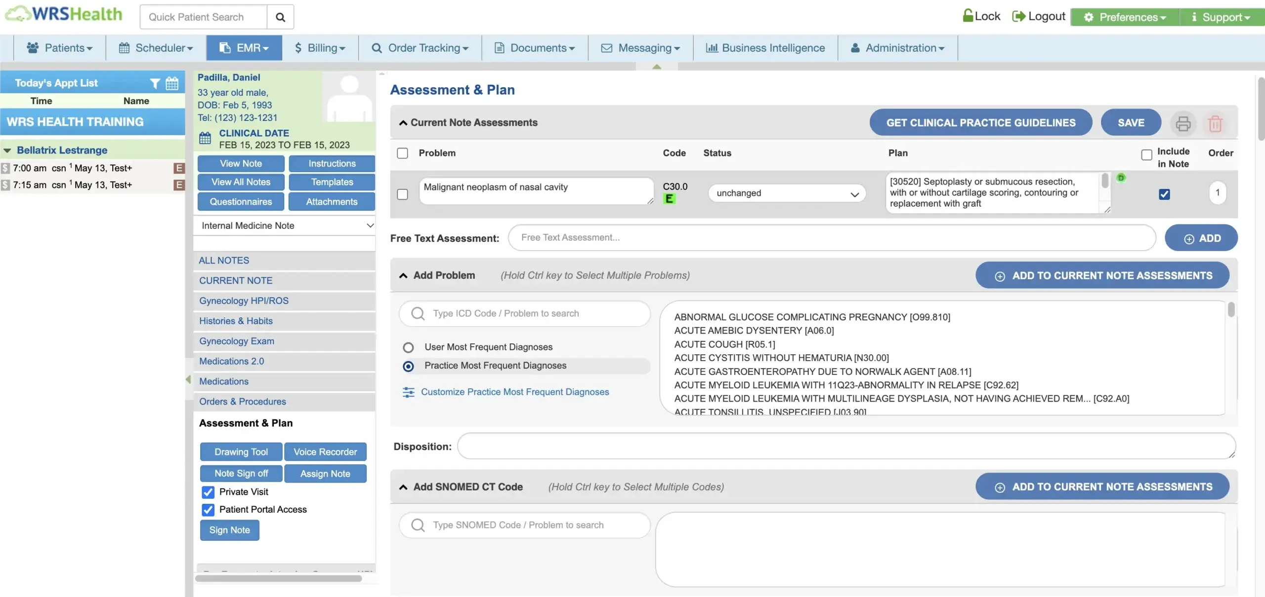 WRS Health EHR Orders and Procedures