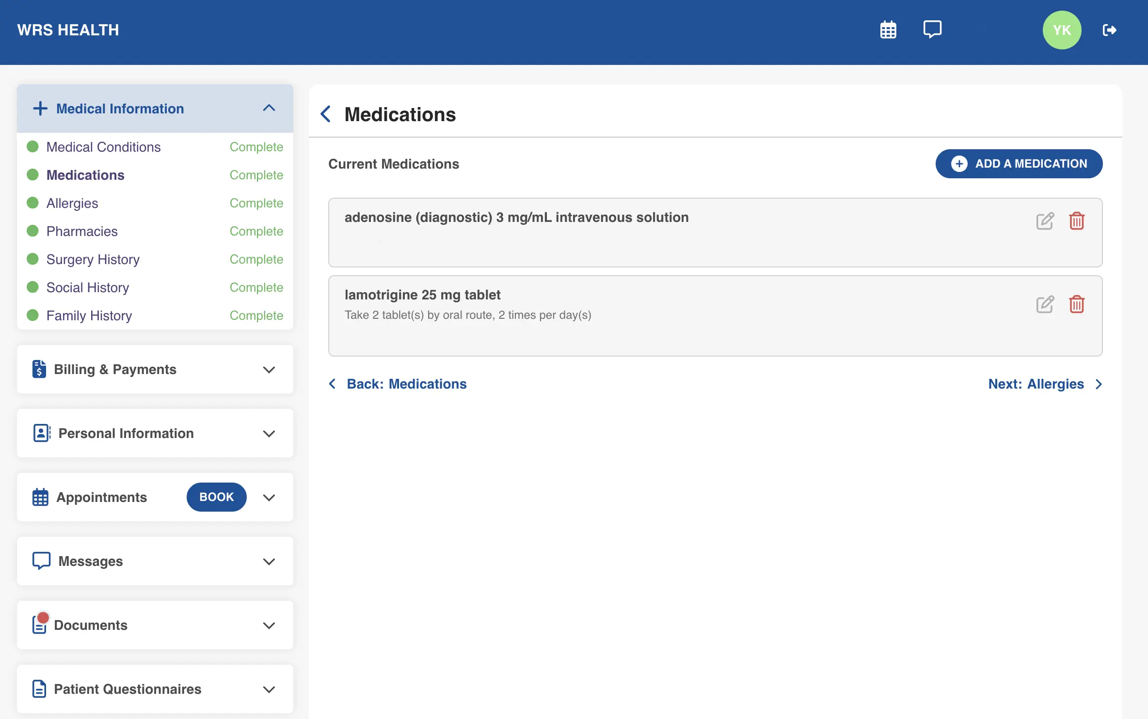WRS Health EHR Orders and Procedures