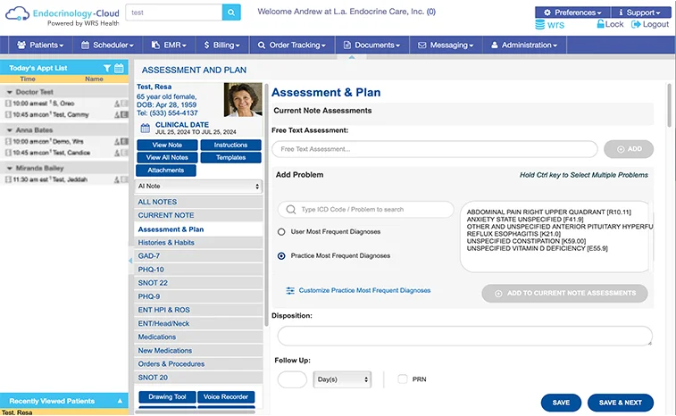 Endocrinology Dashboard
