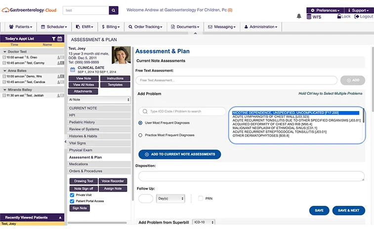 Gastroenterology Dashboard