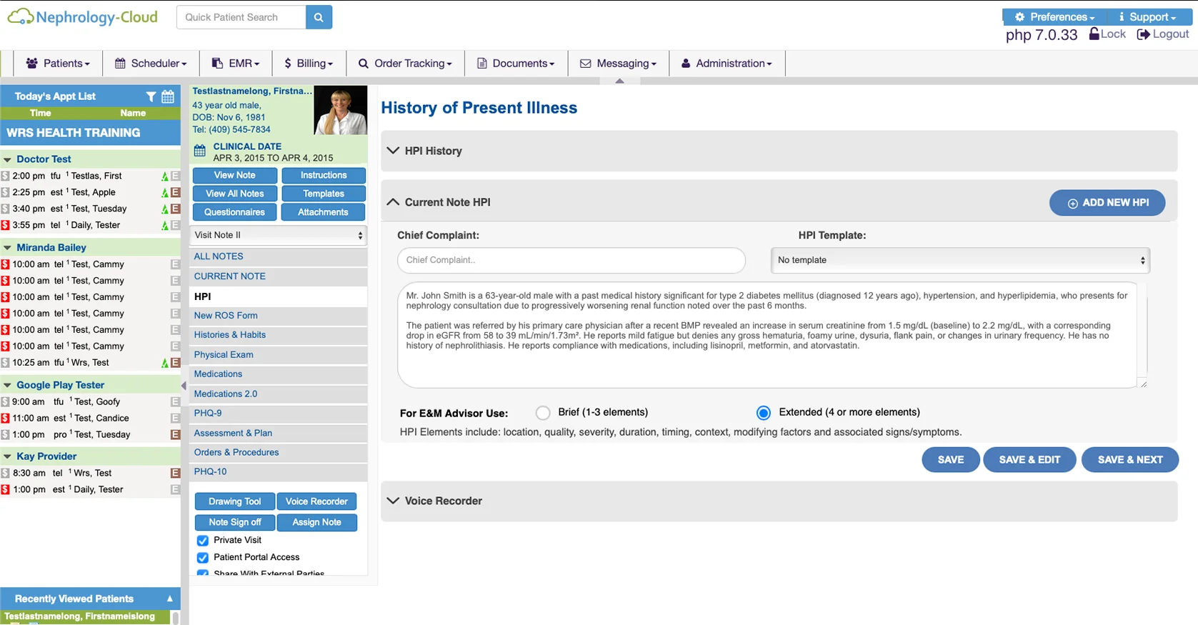 Nephrology Dashboard