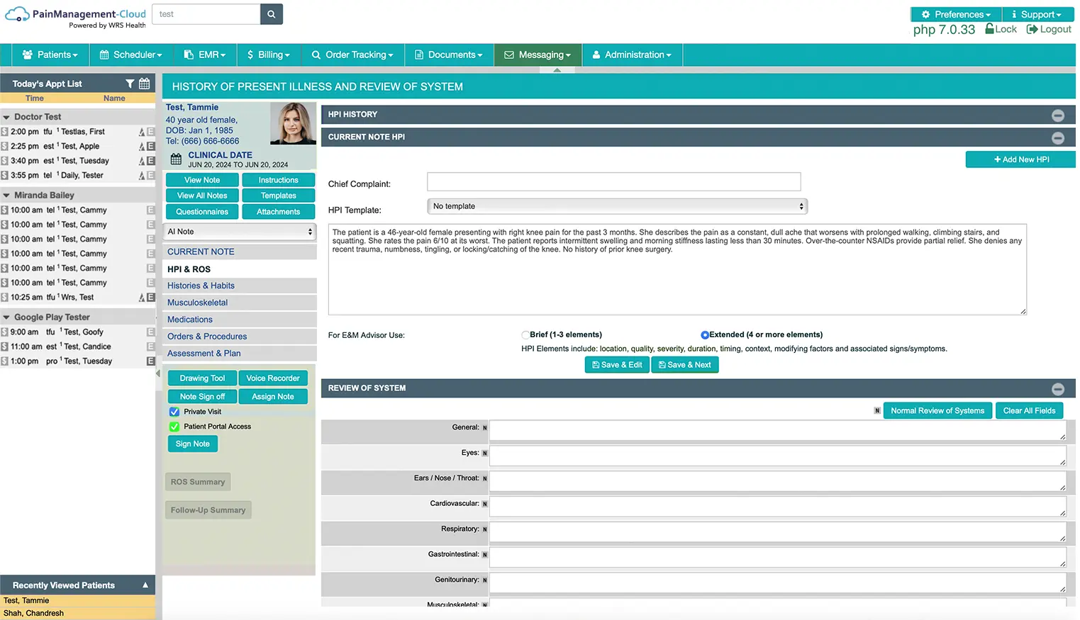 PainManagement Dashboard