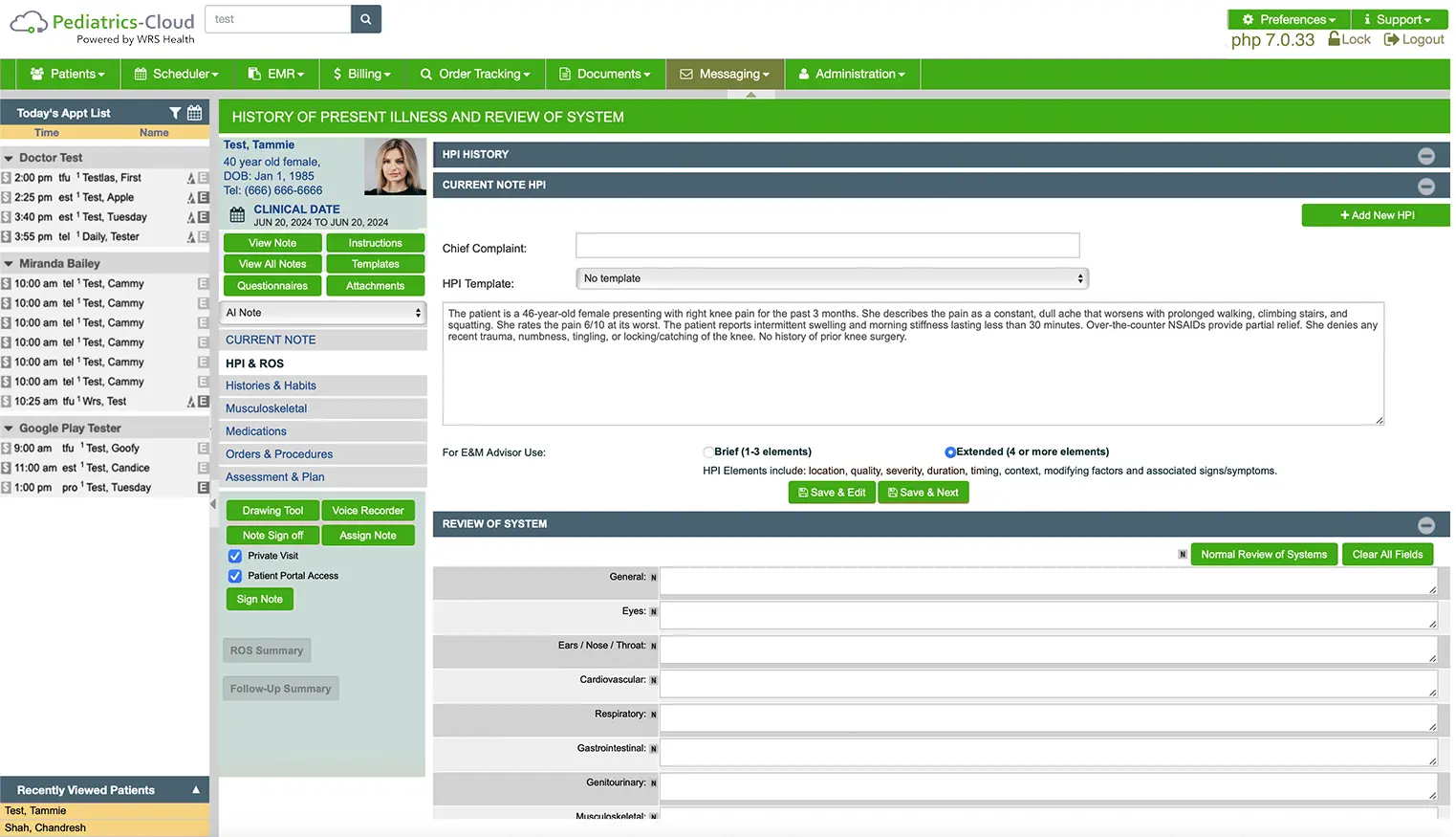 Pediatrics Dashboard